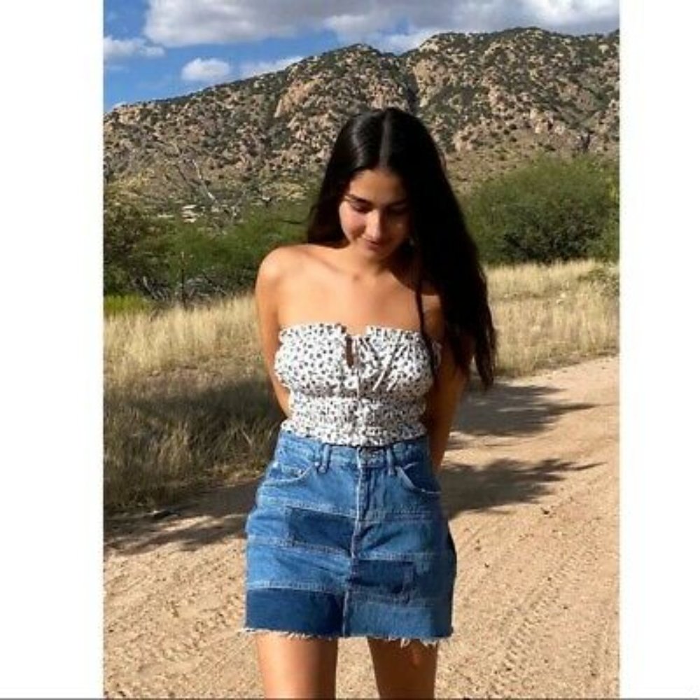 UO Smocked Tie Tube Top